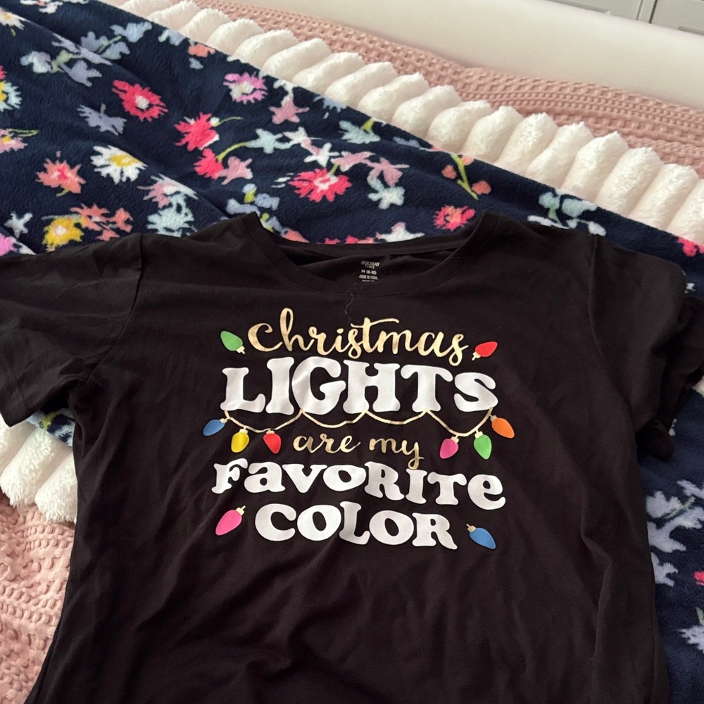 Holiday Time Black Tee